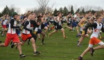 Runners begin the boys' U.P. Title Race - MHSAA Image